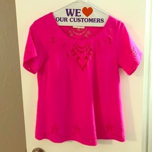 Neon Pink Blouse